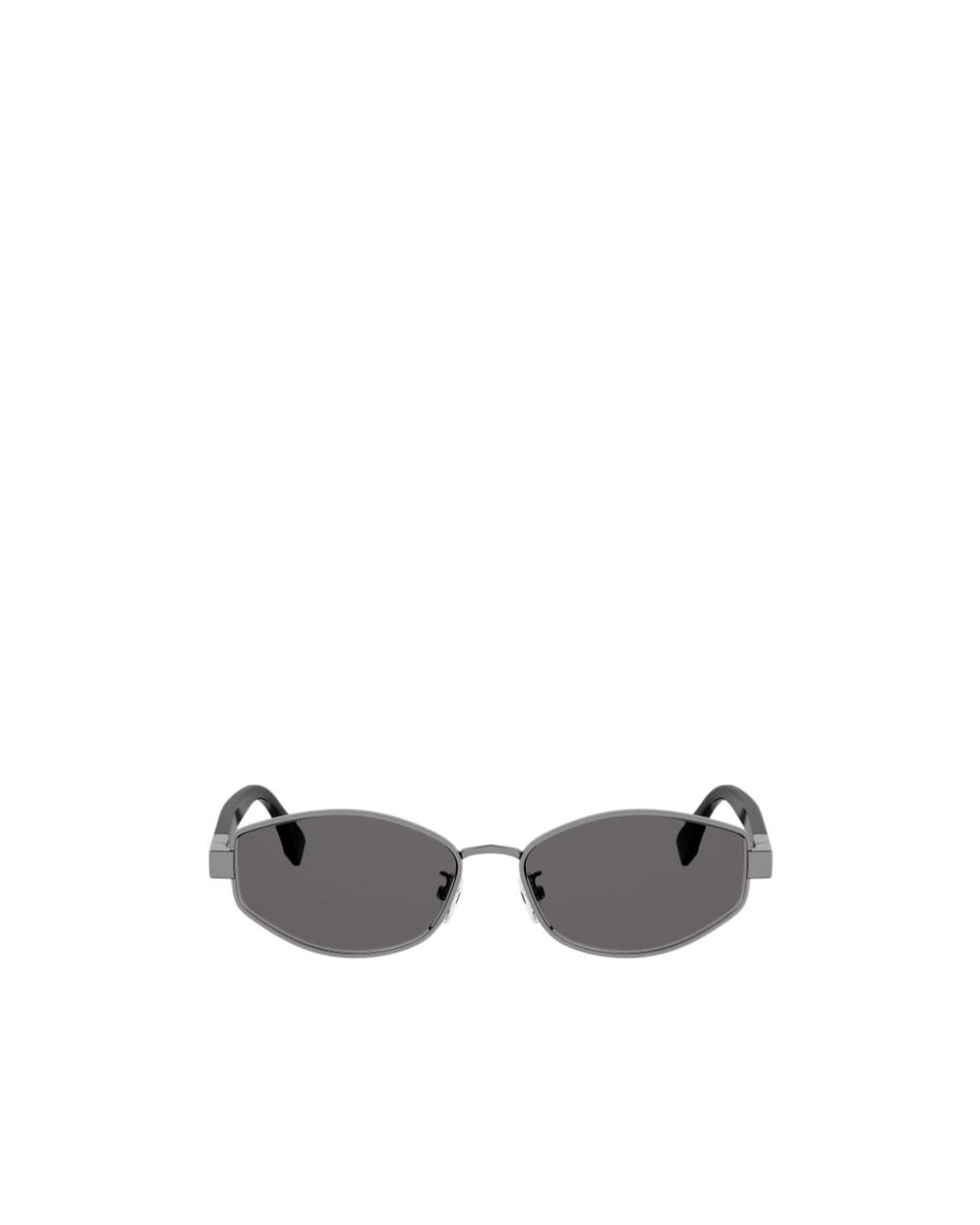 Fendi White Eyewear Geometric Frame Sunglasses for men