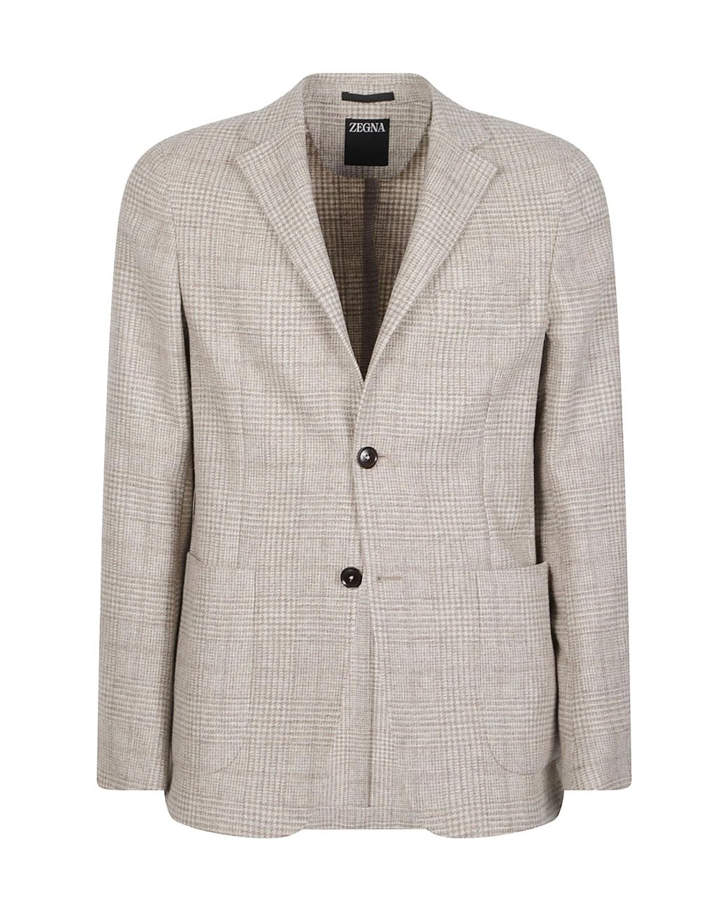 Zegna Natural Buttoned Blazer for men