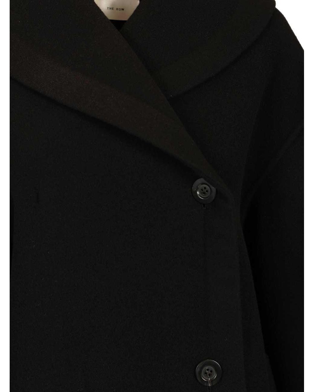 The Row Black Temur Wrap Coat