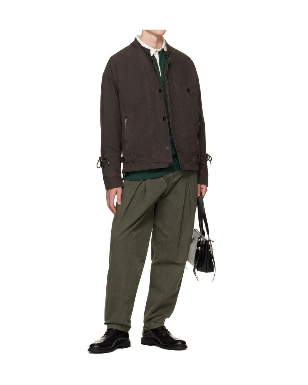 Entire studios Gray Alcove Button-Front Casual Jacket for men