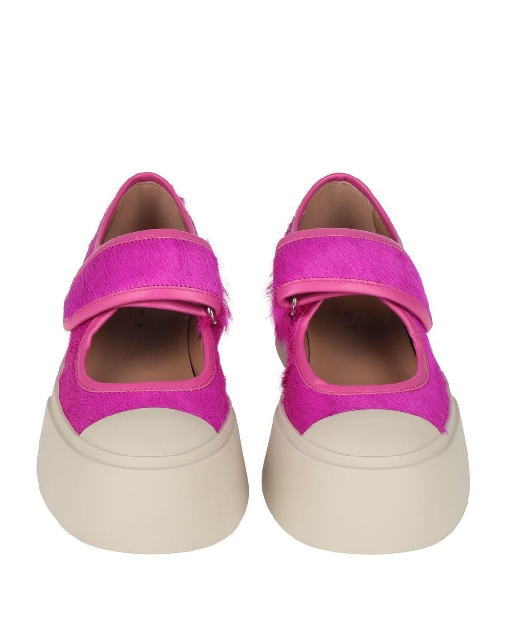 Marni Pink Ballet Flats Leather, Rubber