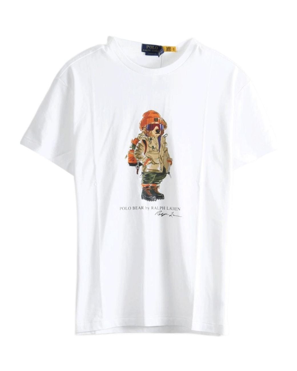 Polo Ralph Lauren White Polo Bear Graphic-Print T-Shirt for men