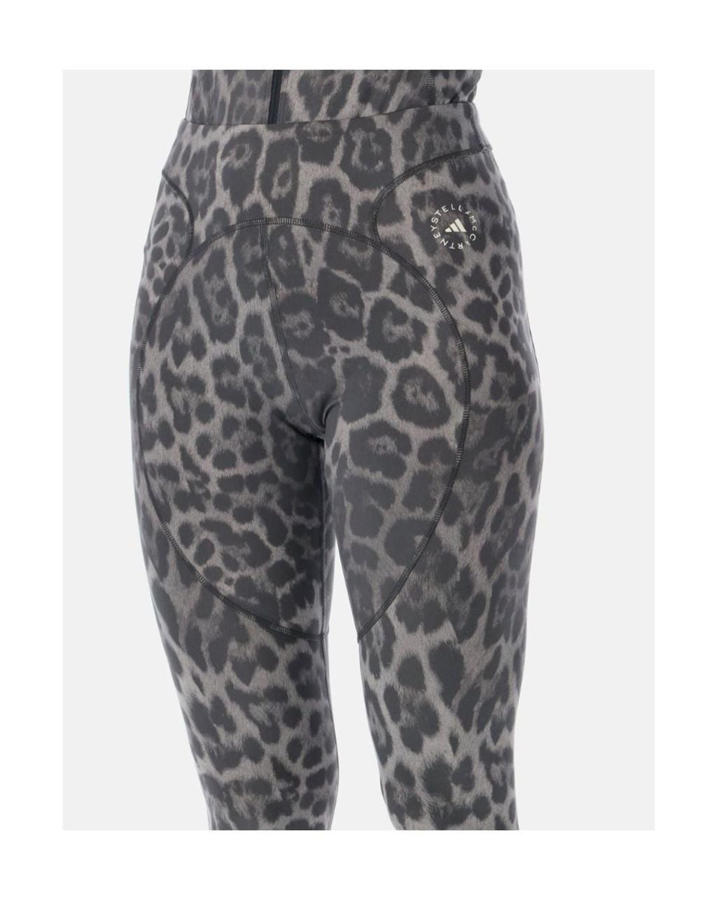 Adidas By Stella McCartney Blue Leopard Print Performance Trousers