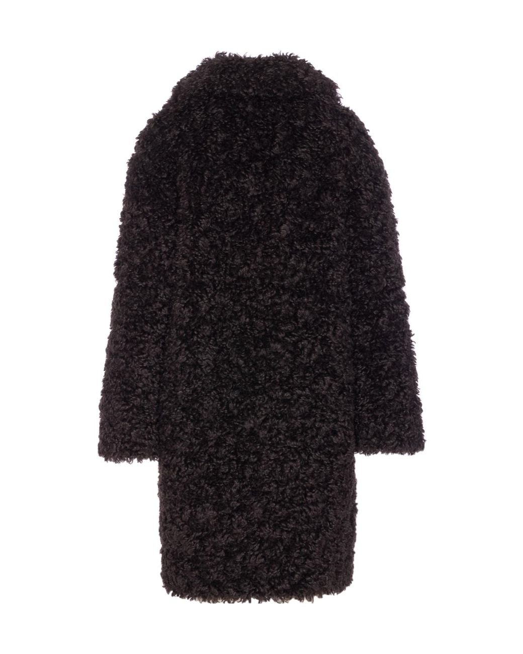 Stand Studio Black Camille Cocoon Long Sleeved Coat