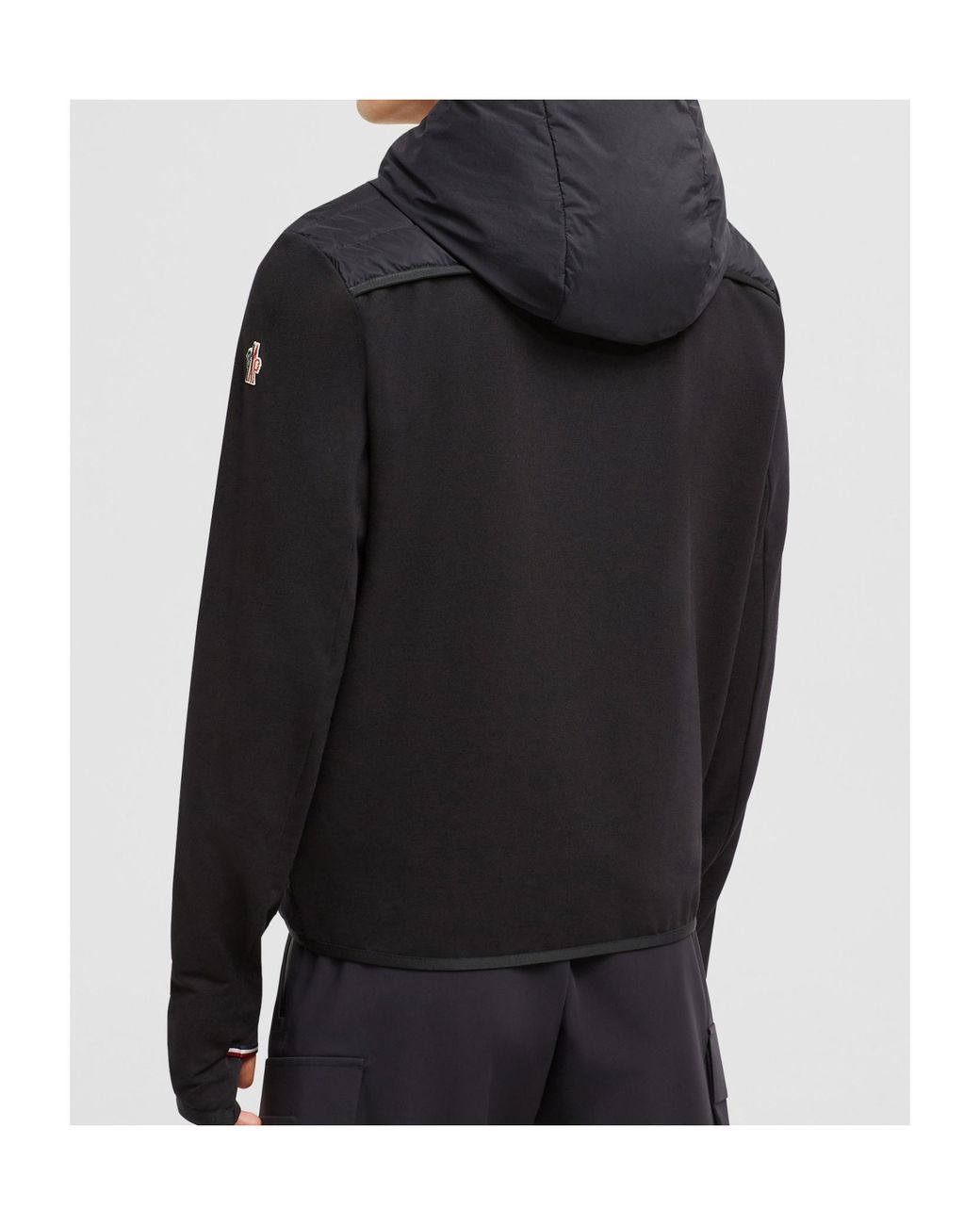 Moncler Black Grenoble Padded Zip-Up Hoodie for men