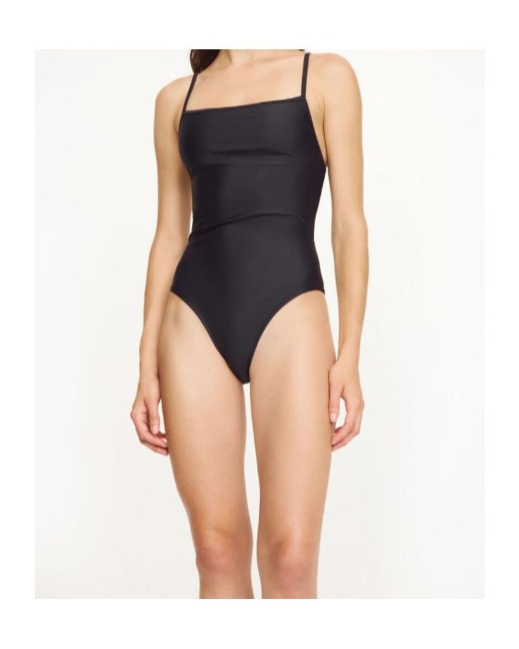 By Malene Birger Blue Astrid Square-Neck Swimsuit