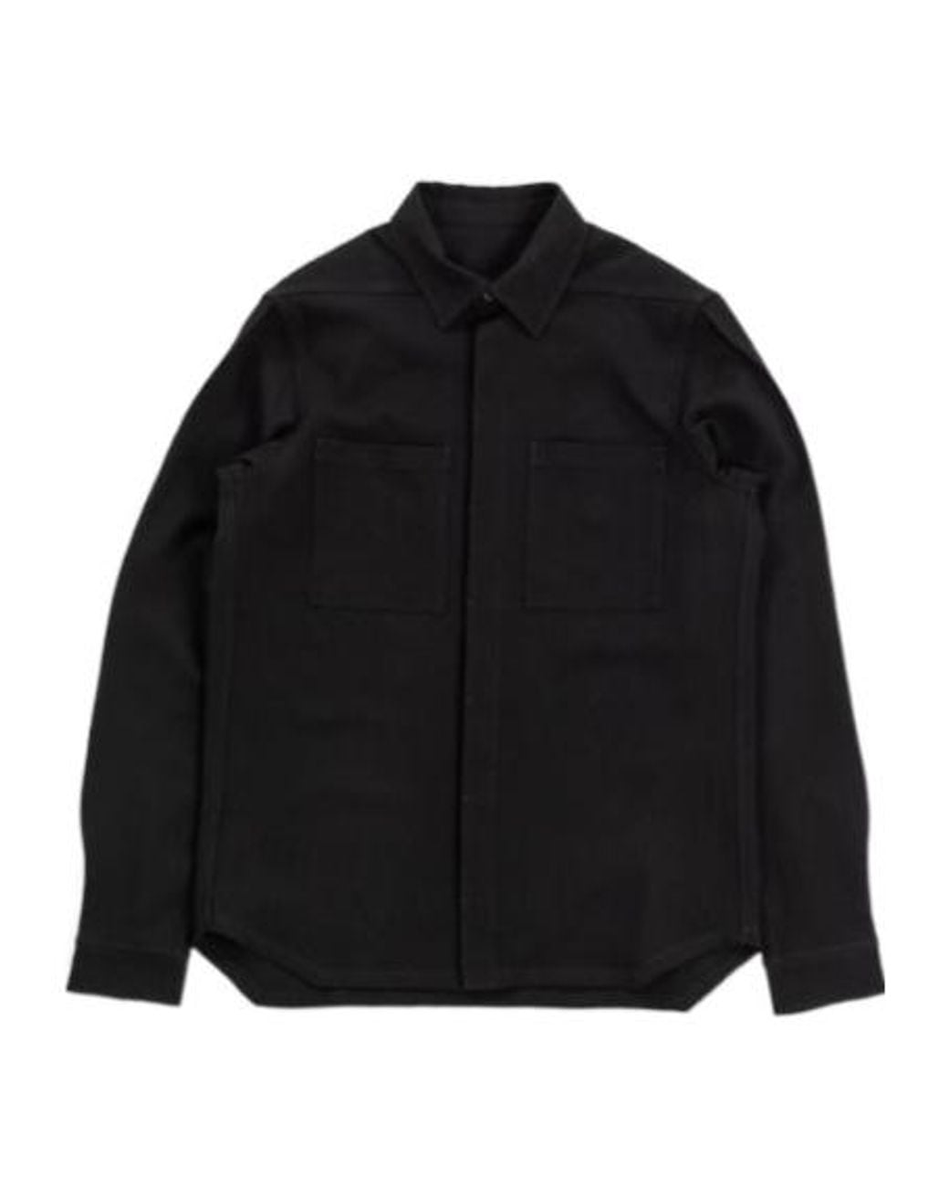 Rick Owens Black Buttoned Shirt for men