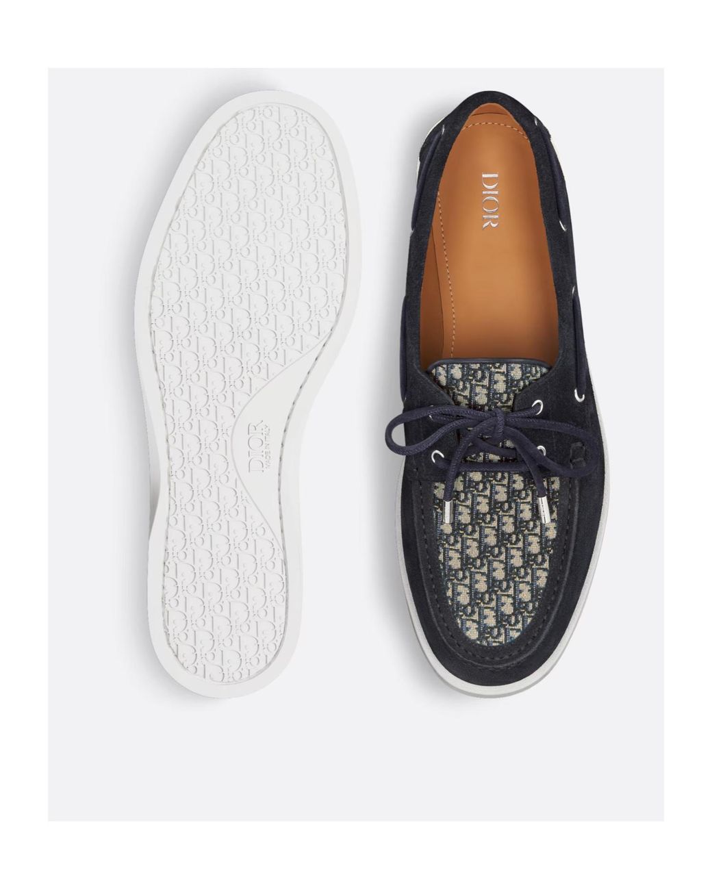 Dior Blue Granville Boat Shoe for men