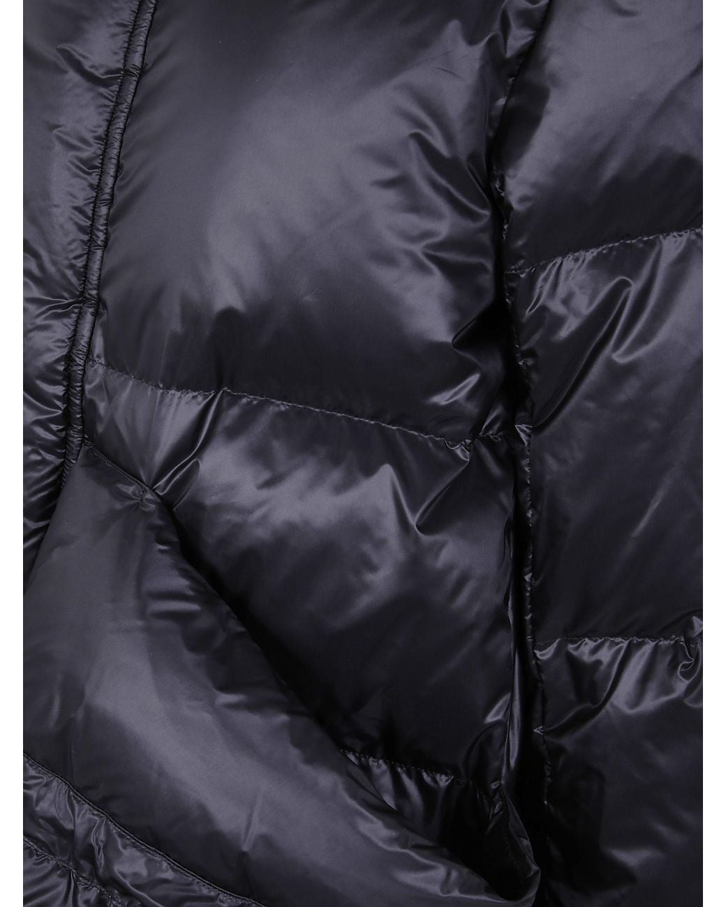Sacai Black Hooded Puffer Jacket