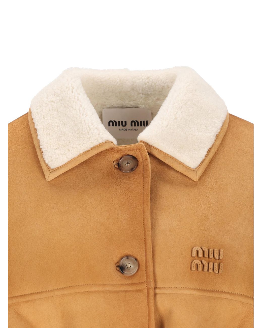 Miu Miu Brown Long-Sleeve Casual Jacket
