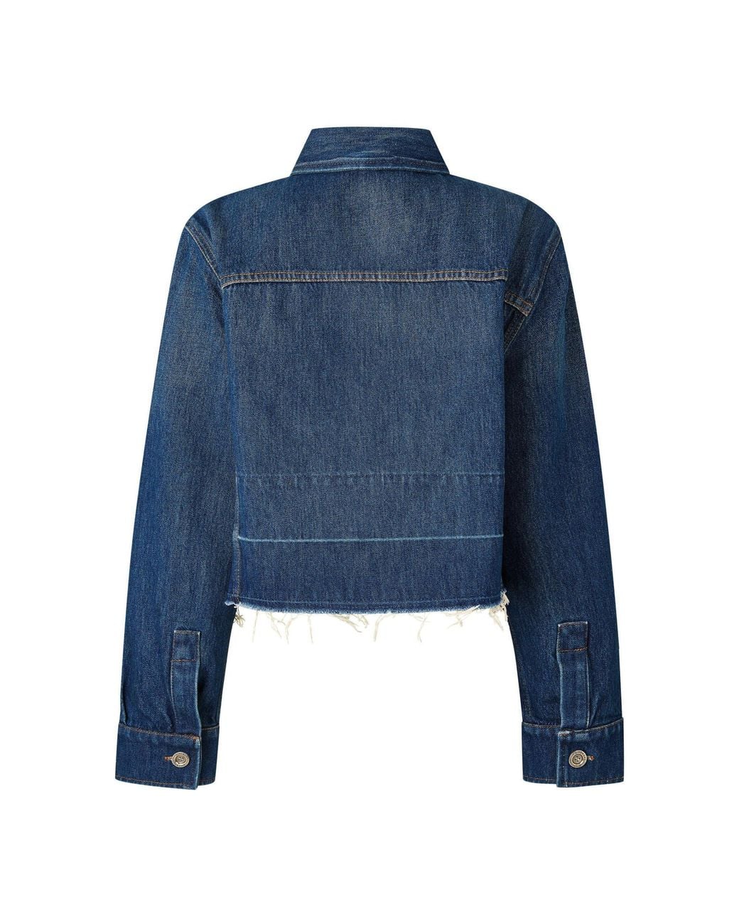 Givenchy Blue Cropped Denim Jacket