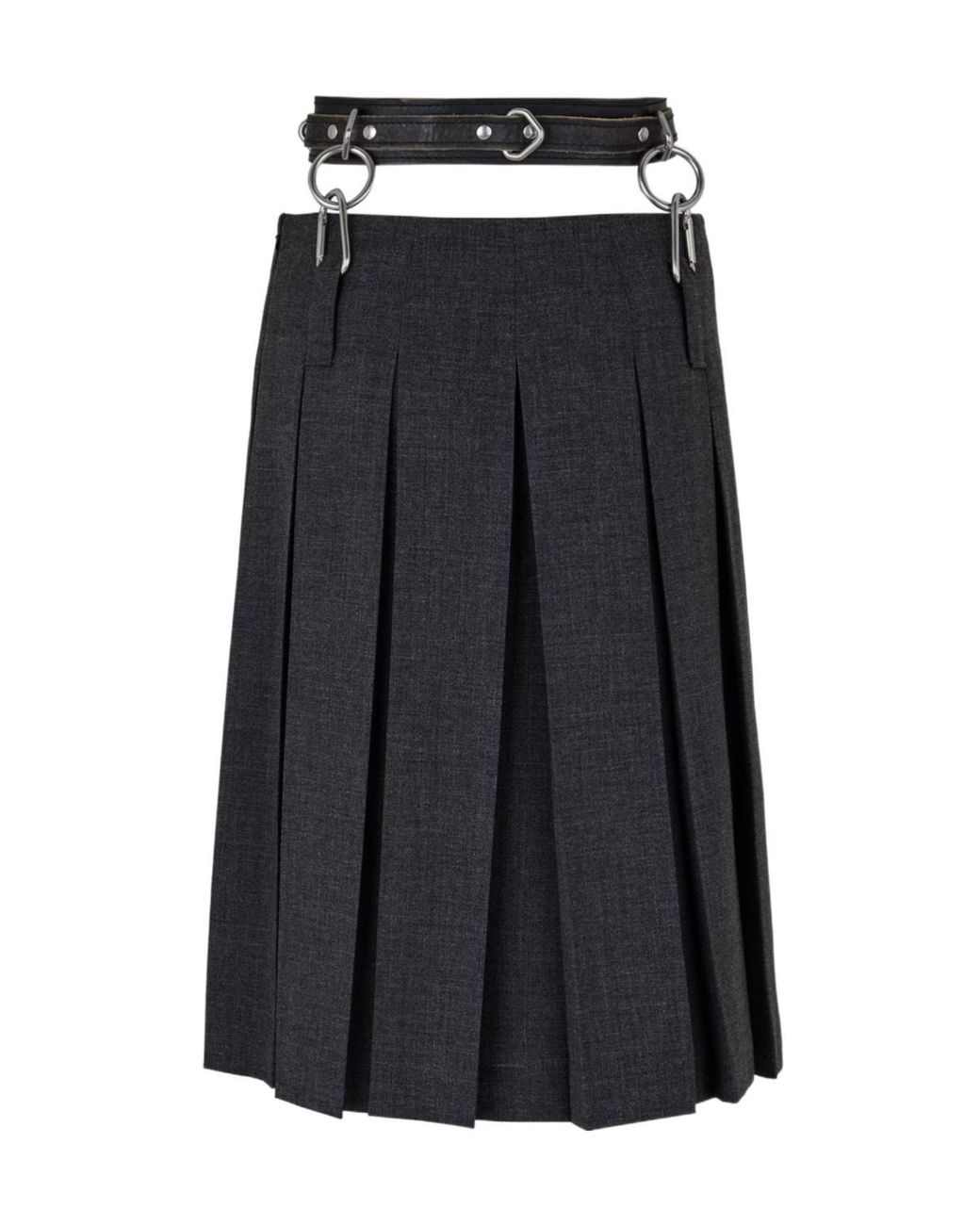 Prada Black Pleated Skirt