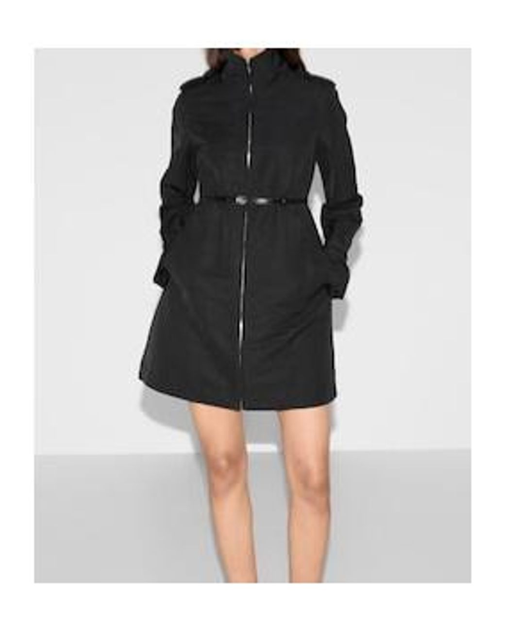 Gucci Black Nylon Faille Coat, Ready-To-Wear
