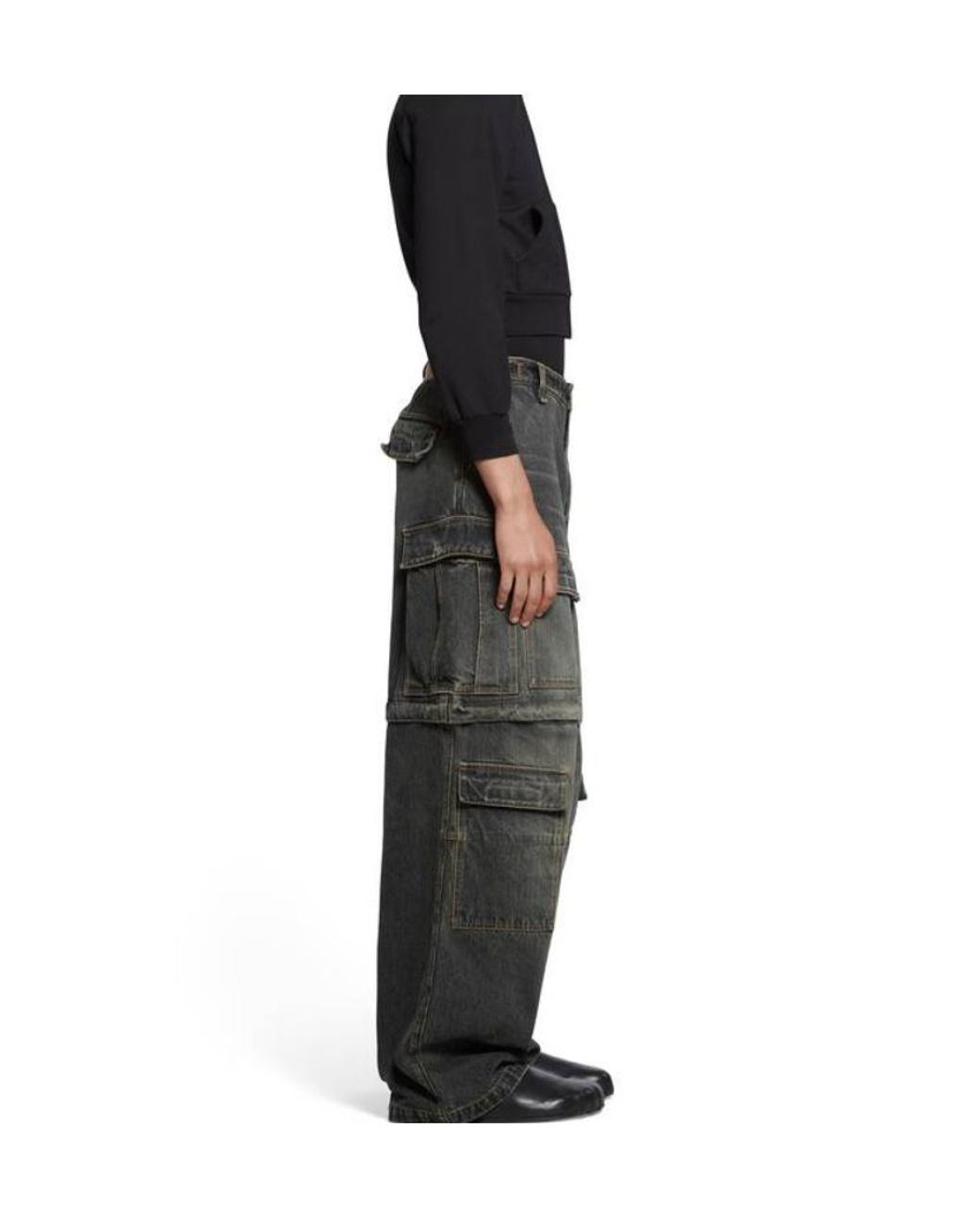 Balenciaga Gray Cargo Pants for men