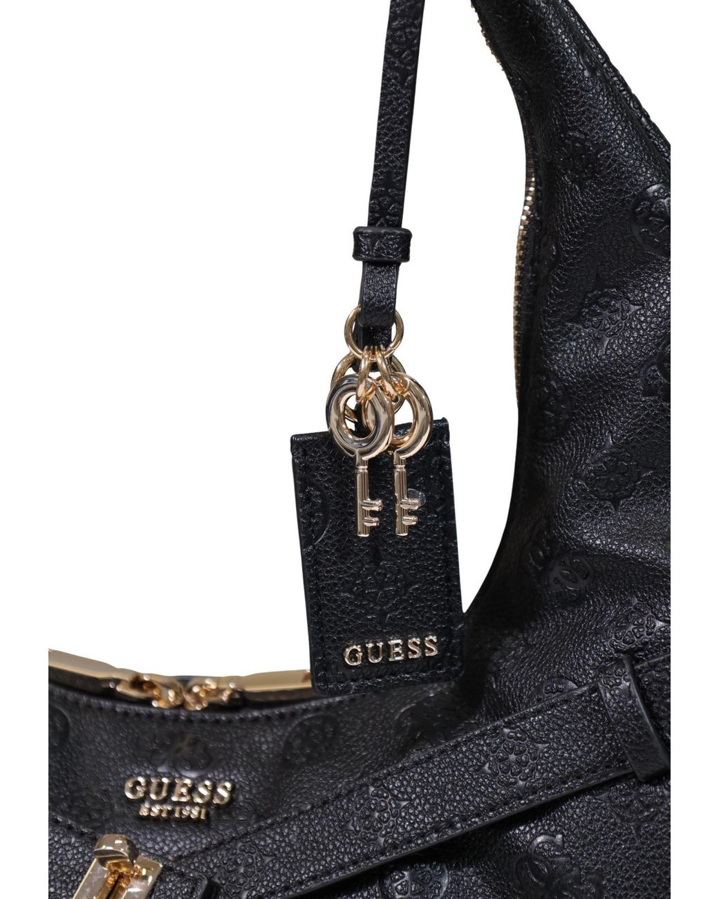 Guess Black Zippered Shoulder Bag