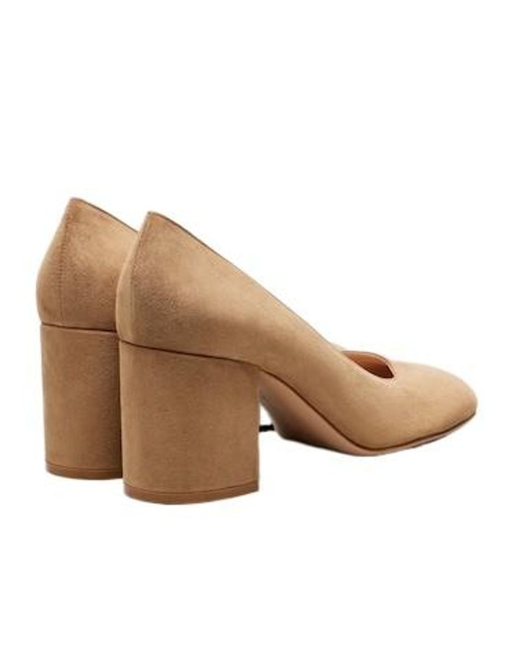 Gianvito Rossi Natural Suede Pumps