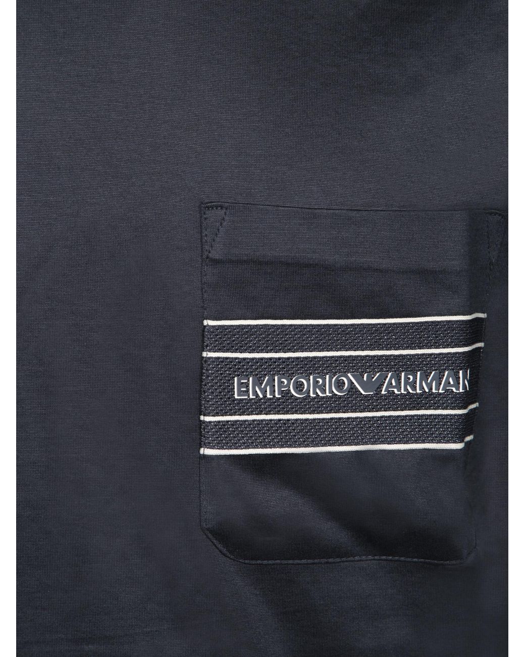 Emporio Armani Black Crewneck Short-Sleeved T-Shirt for men