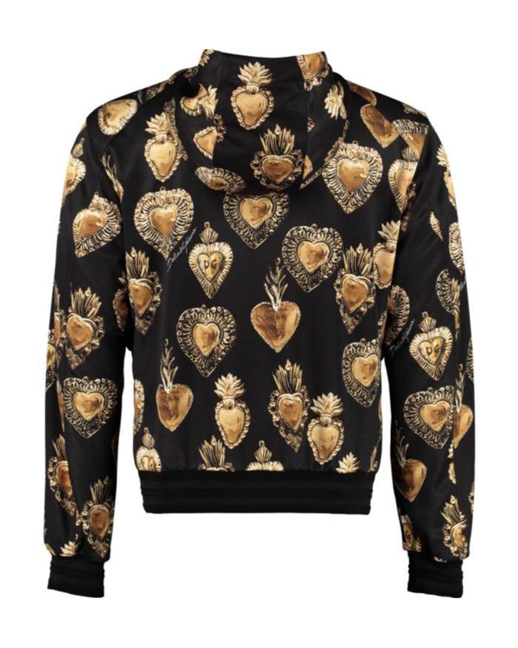 Dolce & Gabbana Black Full Zipper Hoodie for men