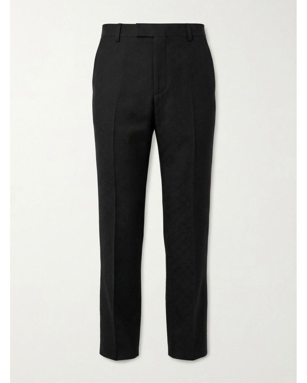 Gucci Black Gg Wool Pants for men