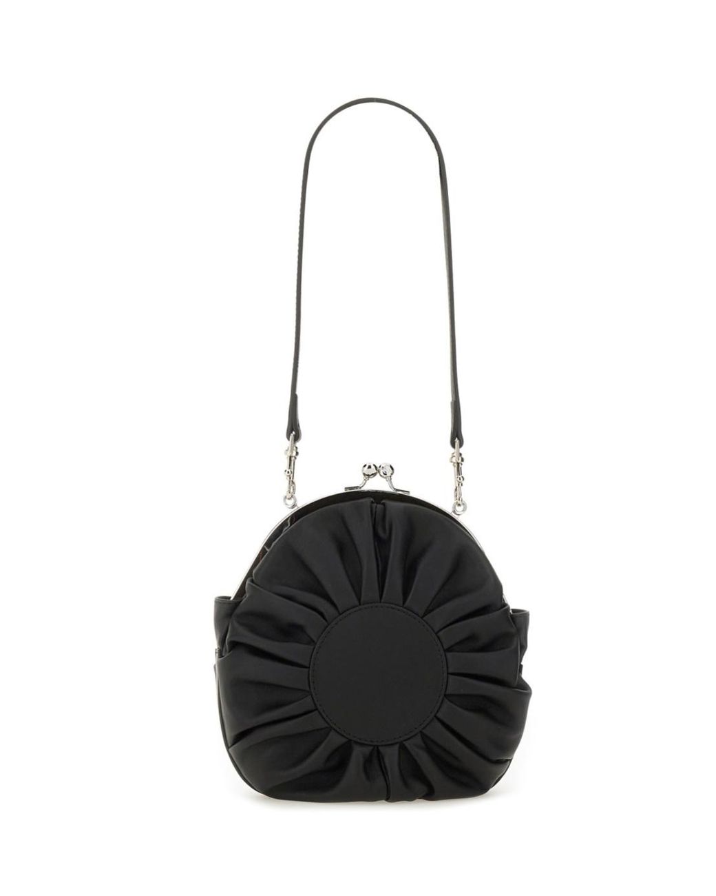Vivienne Westwood Black Rosie Circle Frame Crossbody Bag