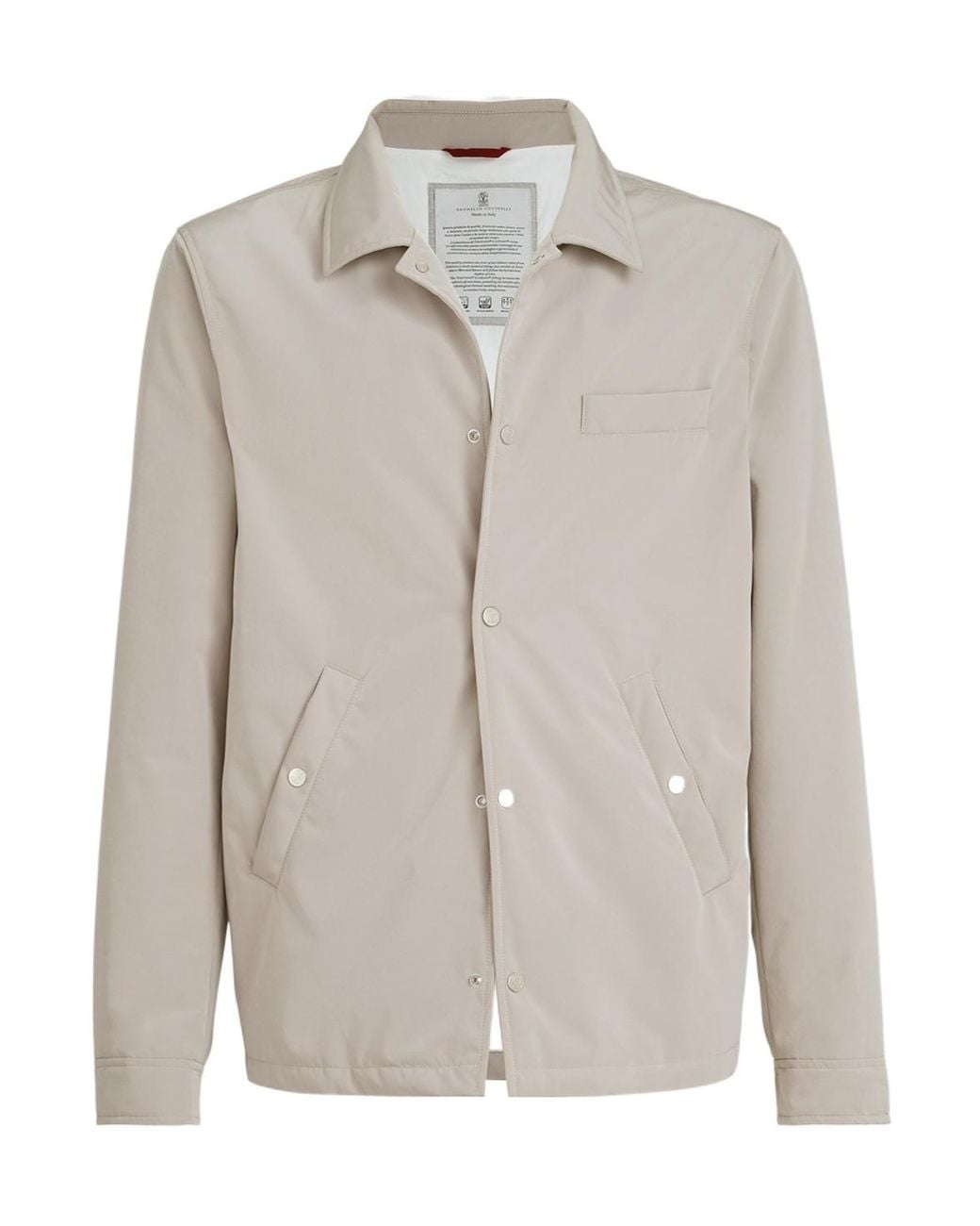 Brunello Cucinelli Gray Padded Outerwear Jacket for men
