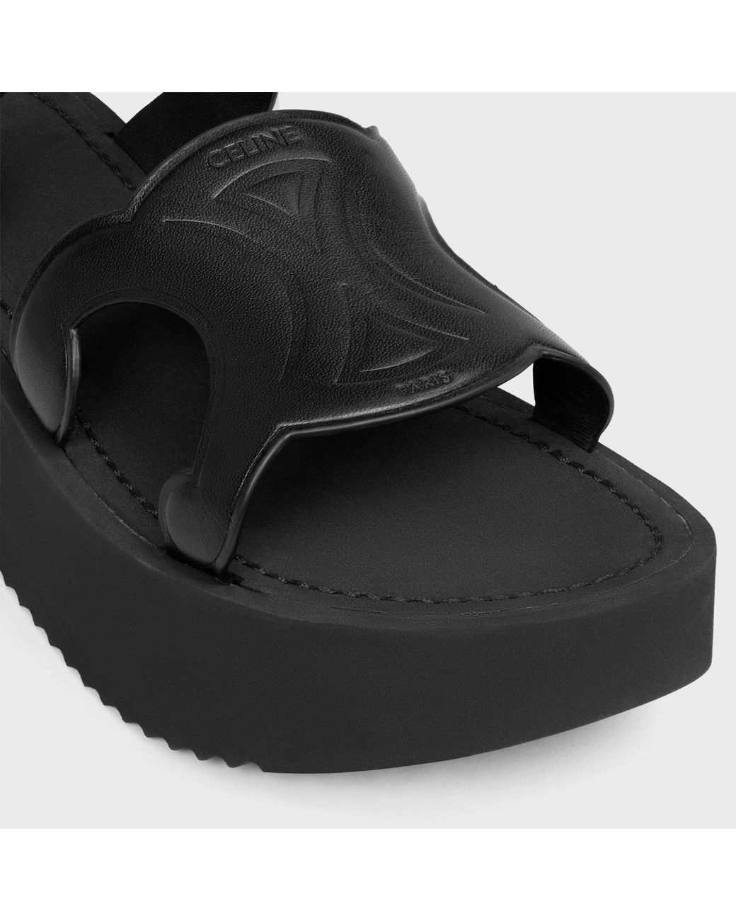 Céline Black Sunny Sandal
