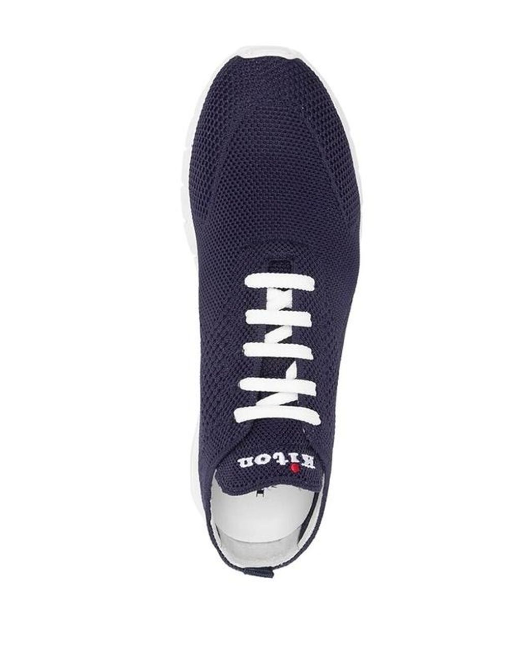 Kiton Blue Fits Lace-Up Sneakers for men
