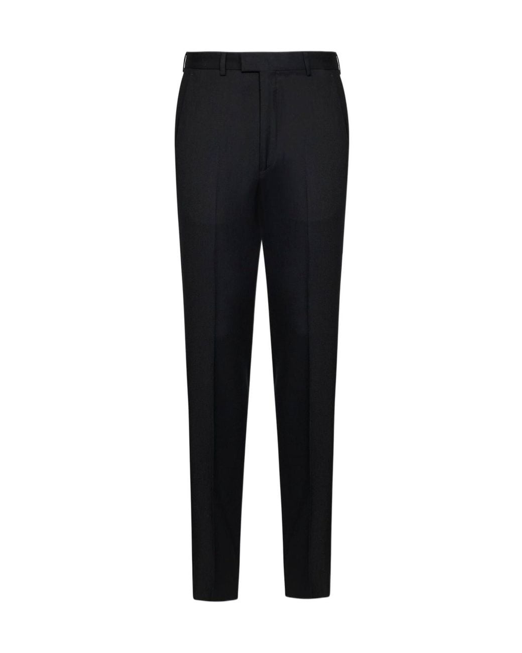 Zegna Black Tapered Tailored Pants for men