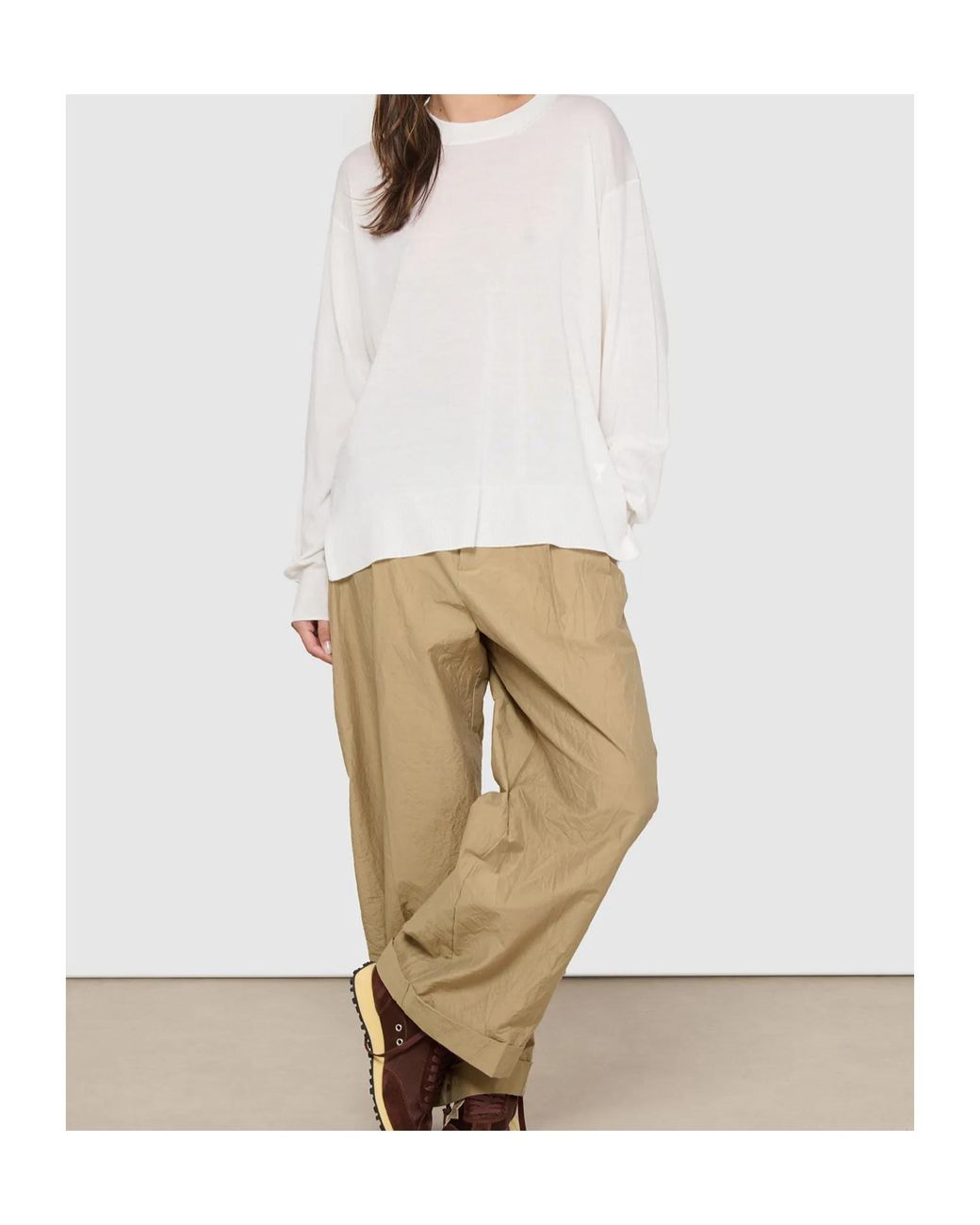 AMI White Ami De Coeur Crewneck Knitted Jumper