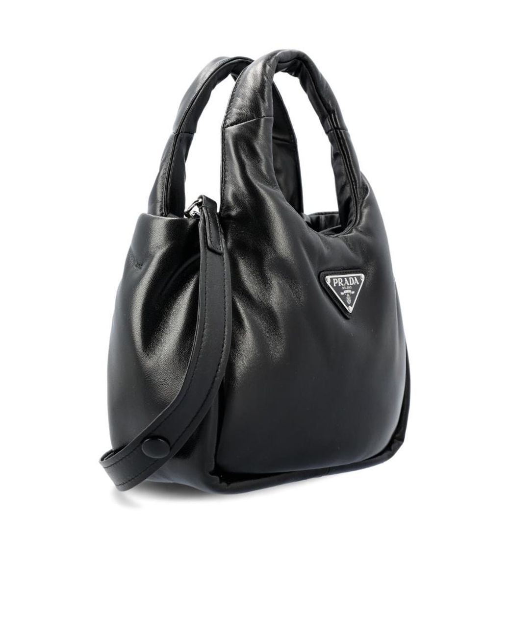 Prada Black Logo Shoulder Bag