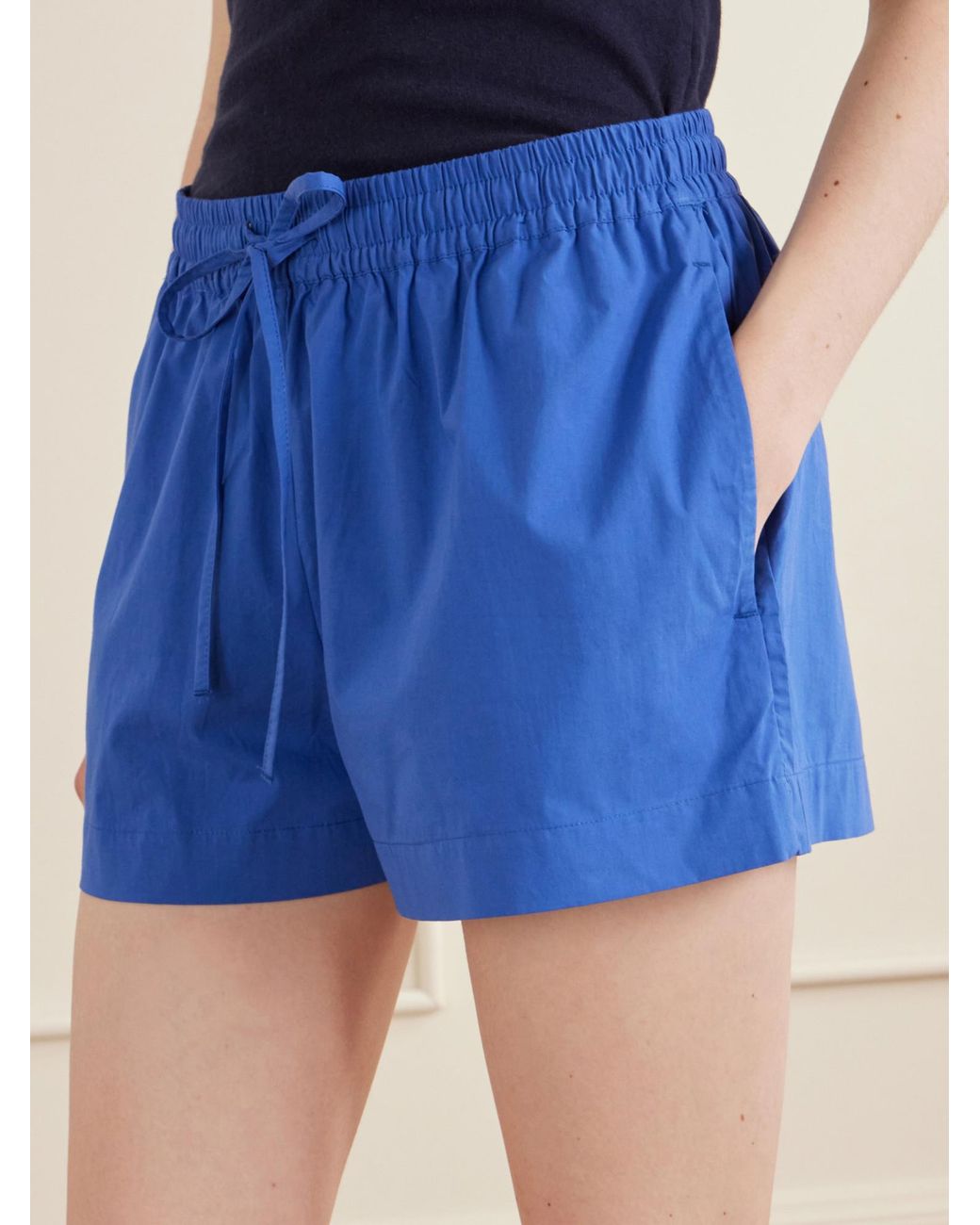Matteau Blue Cotton Shorts