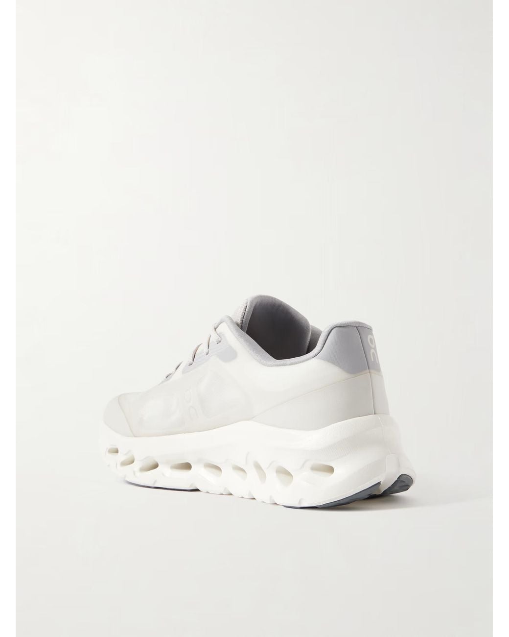 On Shoes White Rubber-Trimmed Mesh Sneakers