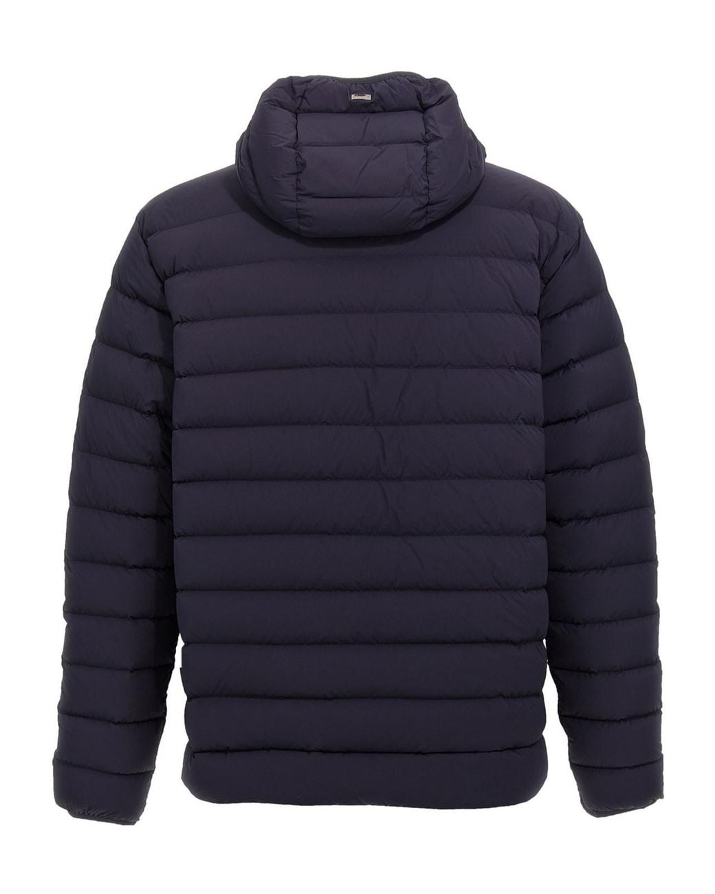 Herno Blue Hooded Down Jacket for men