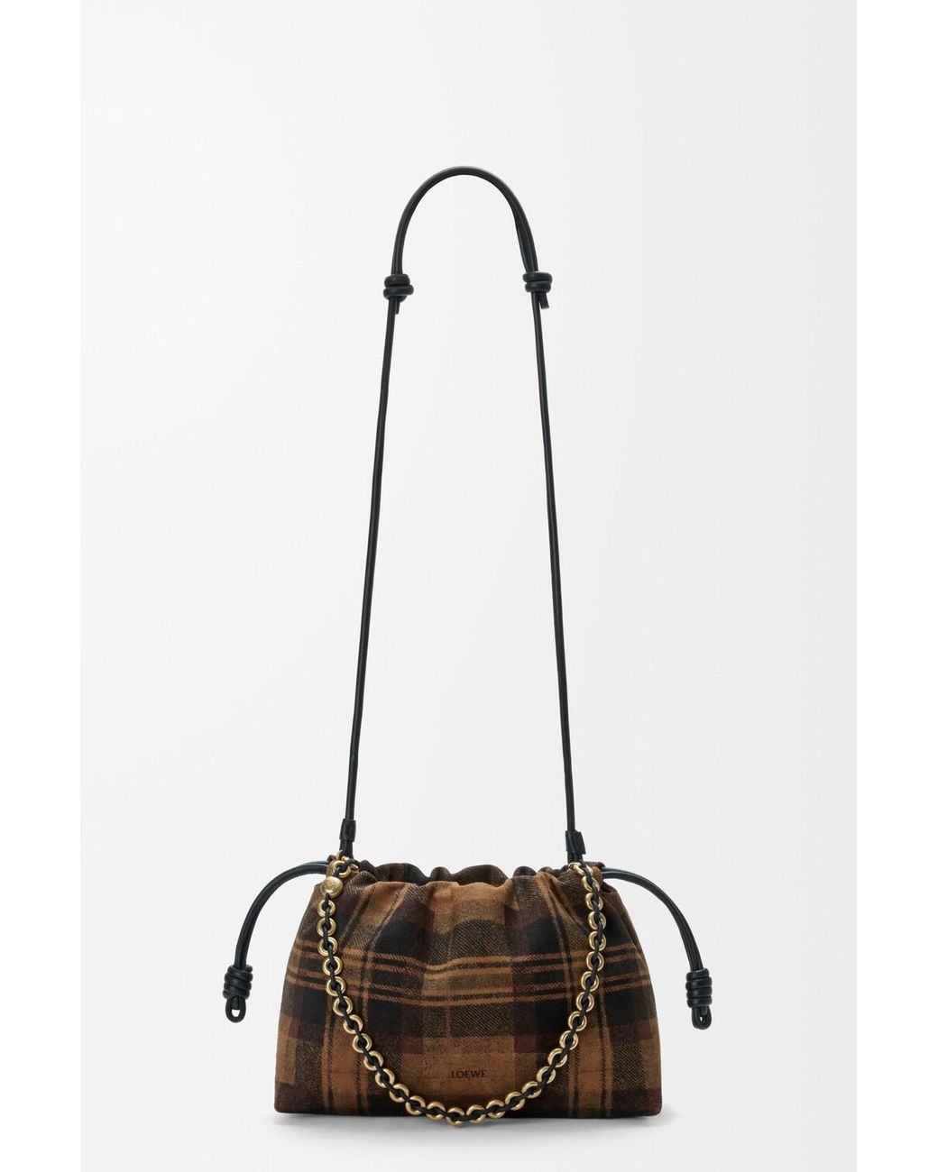 Loewe Brown Medium Pleated Shoulder Bag