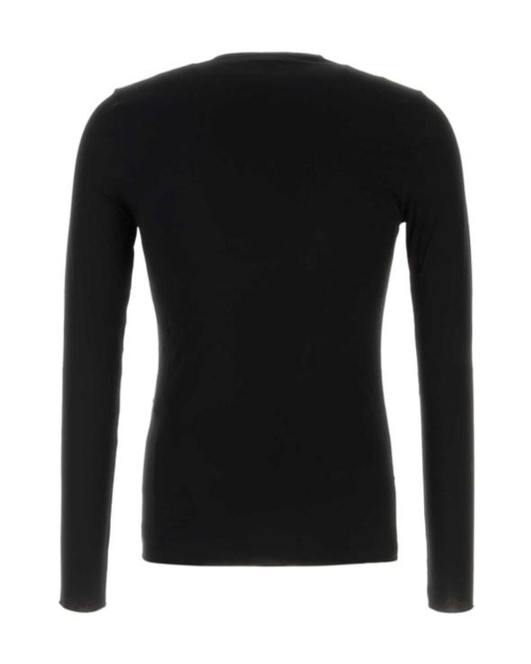 Gucci Black Long Sleeved Crewneck Knitted T-Shirt for men