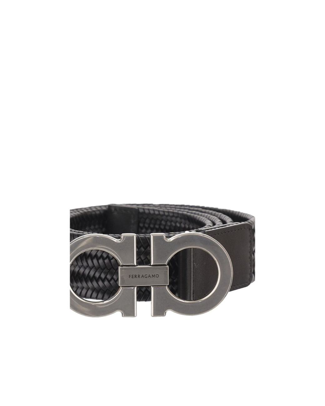 Ferragamo Multicolor Ferragamo Gancini Braided Belt for men