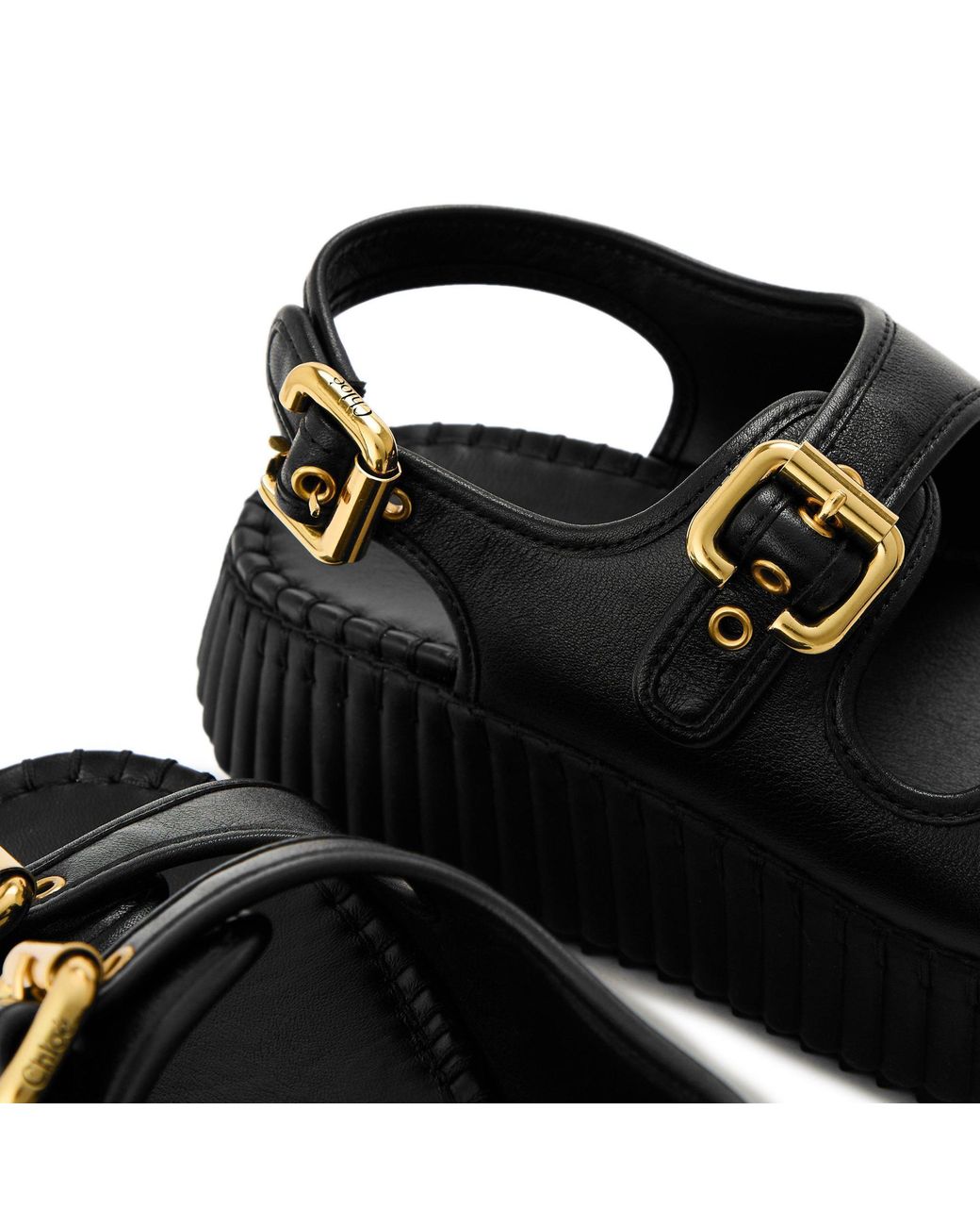 Chloé Black Nama Sandal Ld61