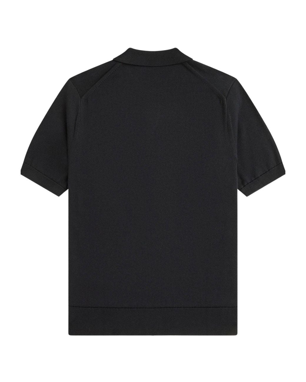 Fred Perry Black Short Sleeve Polo Shirt for men