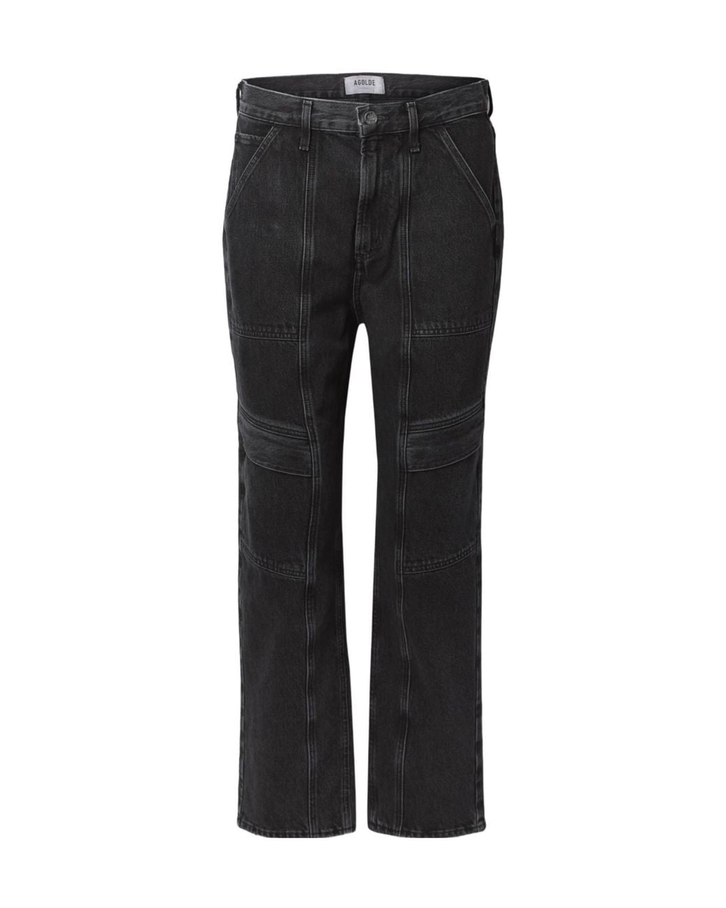 Agolde Black Straight-Leg Organic Jeans