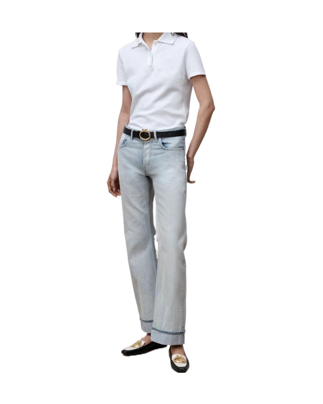 Dior White Médaillon Embroidered Polo Shirt
