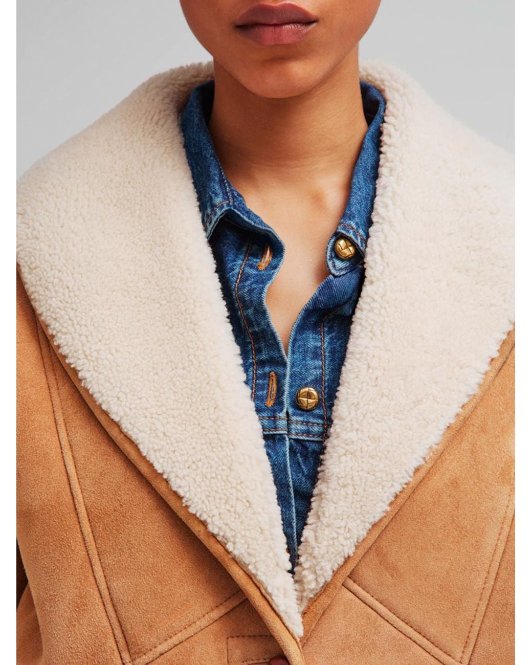 Blazé Milano Brown Button-Up Suede Jacket