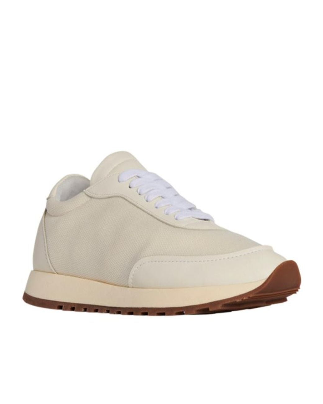 The Row White Owen Runner Mesh Lace-Up Sneakers