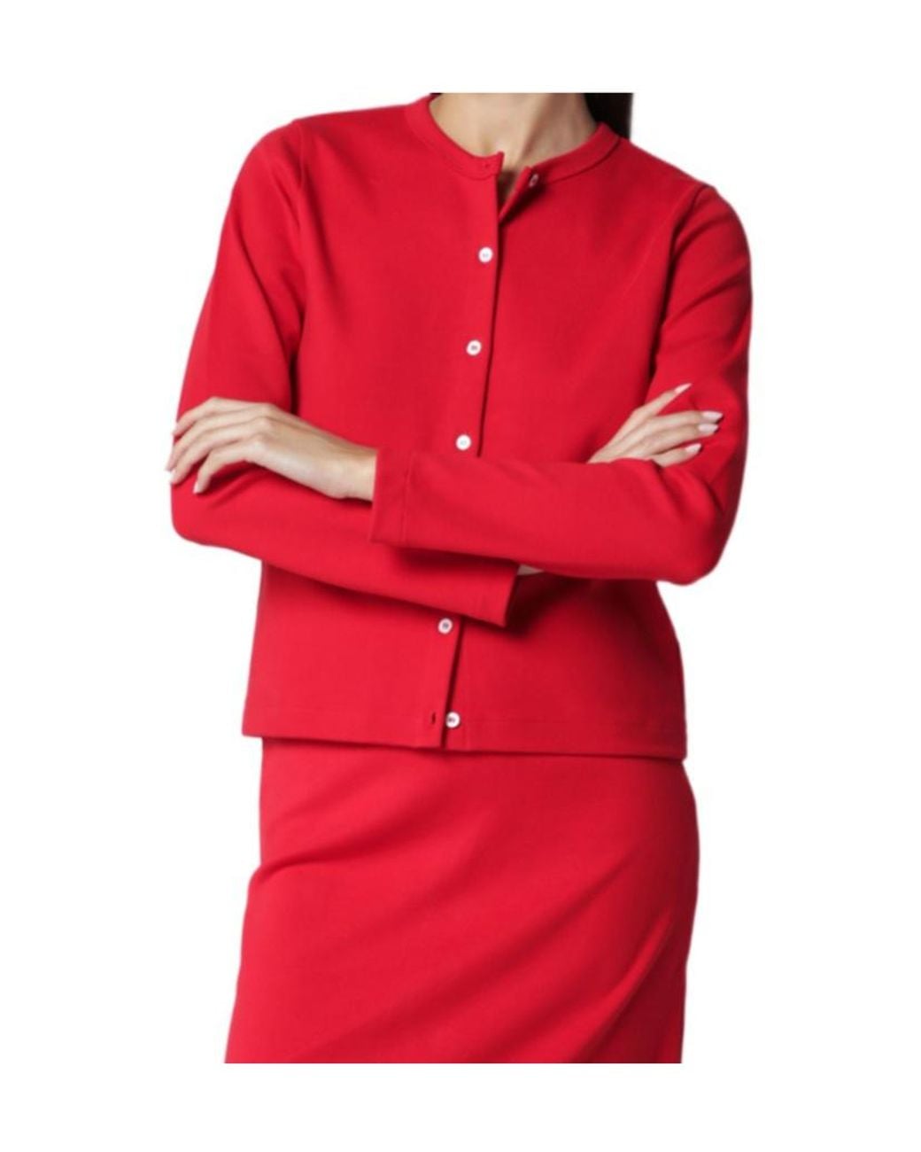 Flore Flore Red Poppy Organic Cotton Cardigan