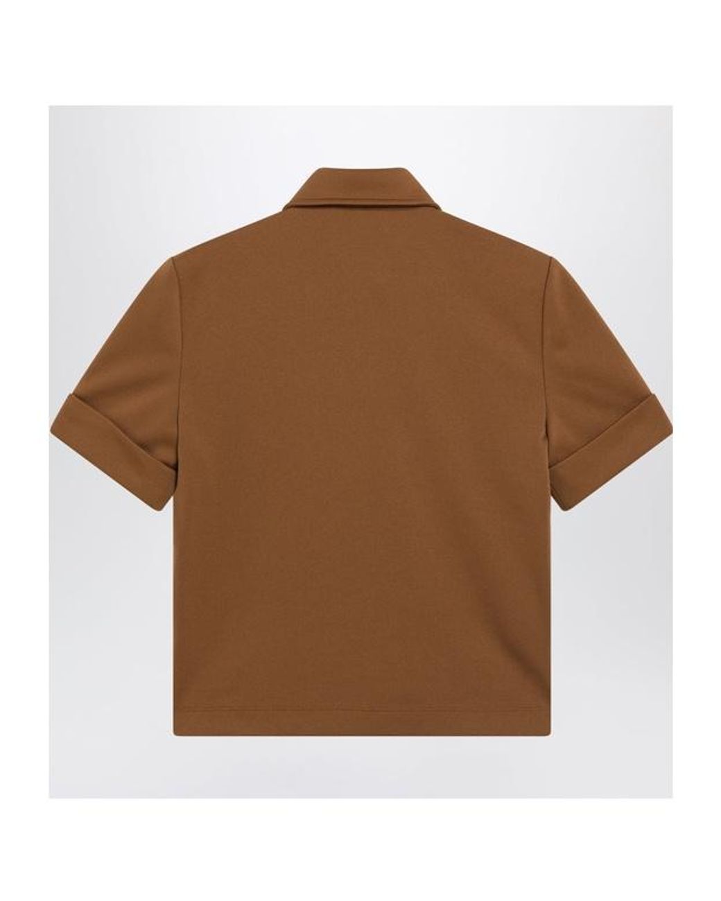 Miu Miu Brown Short-Sleeved Polo Shirt