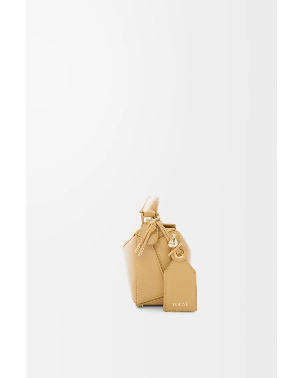Loewe Metallic Mini Featherlight Puzzle Bag