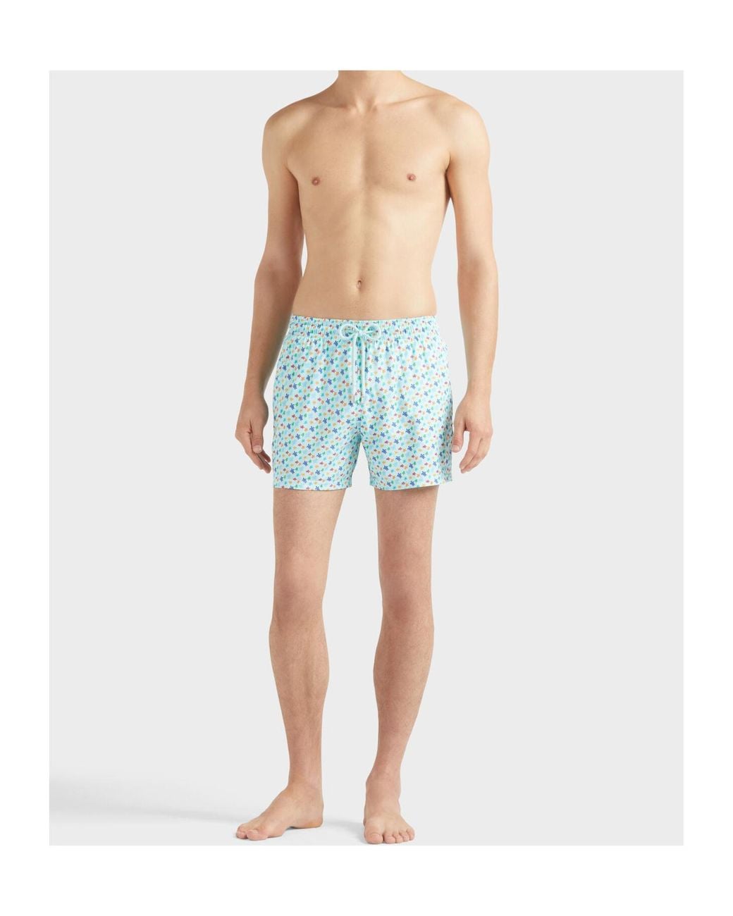 Vilebrequin Blue Turtle Print Swim Shorts for men
