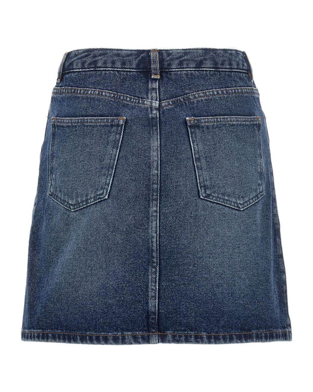 A.P.C. Blue Standard Denim Skirt