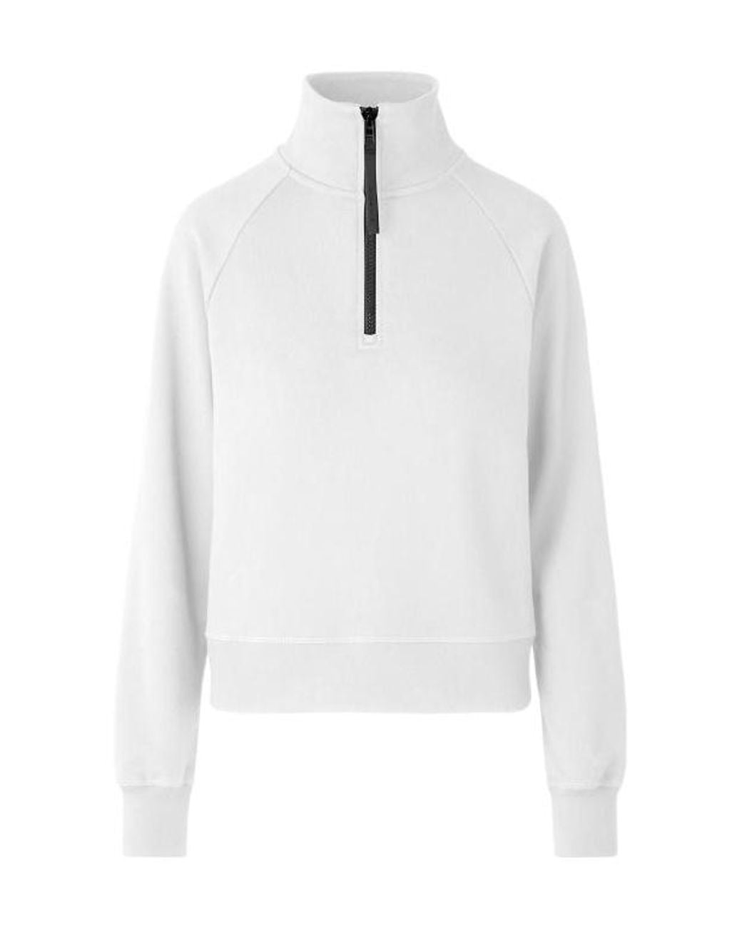 Canada Goose White Half-Zip Sweater