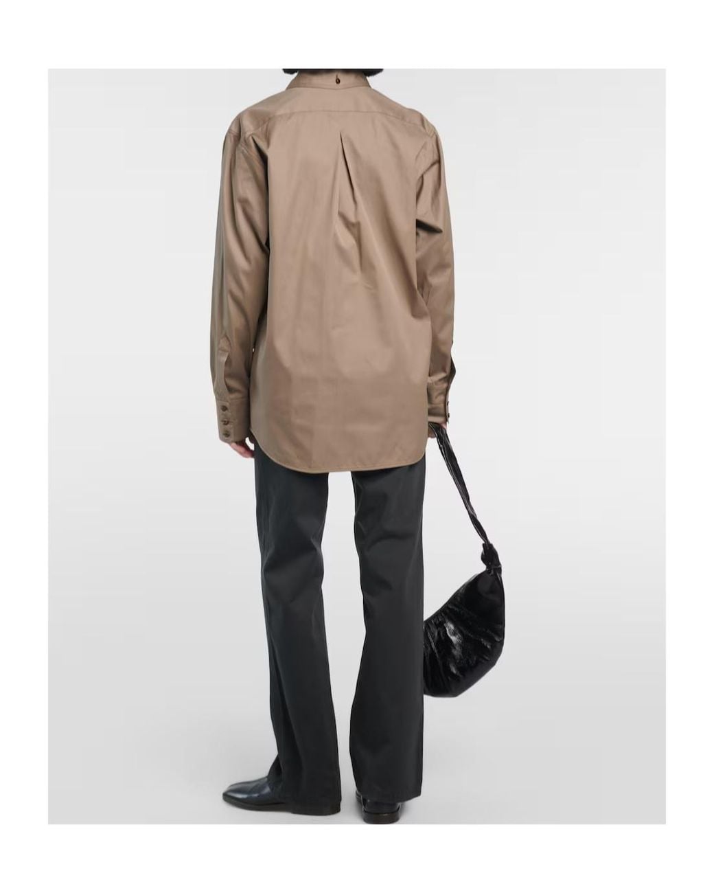 Lemaire Green Western Cotton Twill Shirt