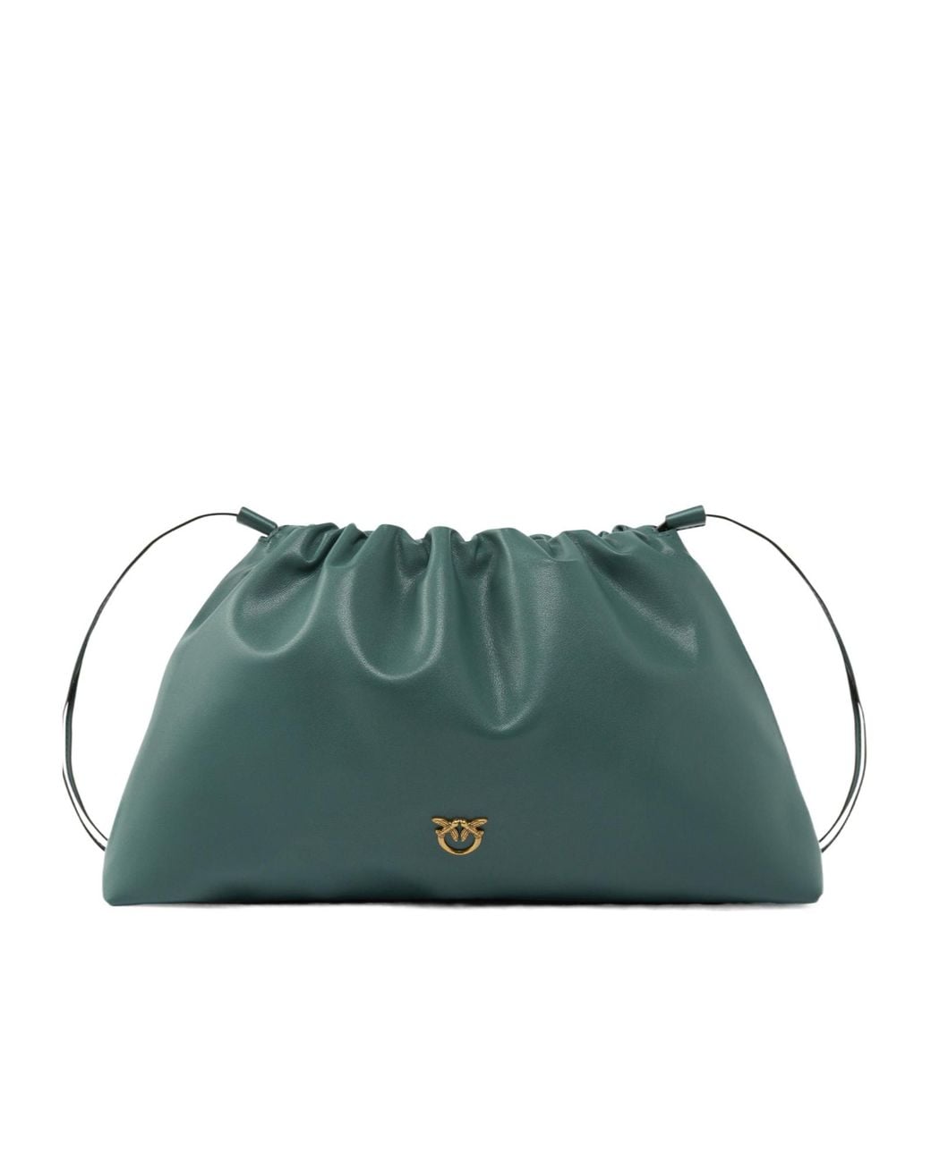 Pinko Green Maxi Clutch Bag